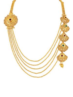 gold zinc statement necklace - 16064680 - Standard Image - 2