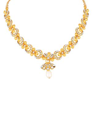 gold zinc statement necklace - 16064709 - Standard Image - 2