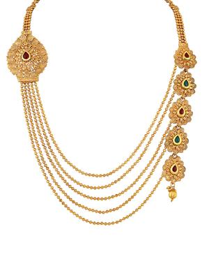 gold zinc statement necklace - 16064758 - Standard Image - 2