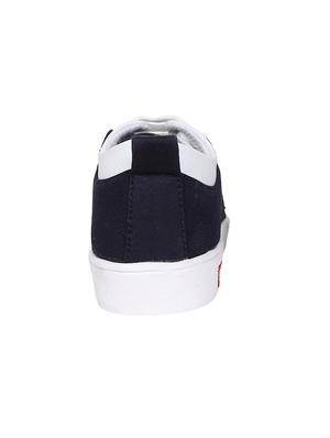 navy lace-up sneakers - 16065508 - Standard Image - 2