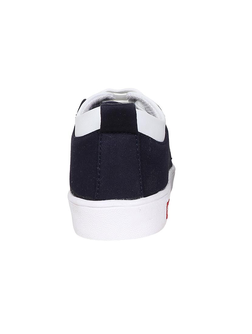 navy lace-up sneakers - 16065508 - Zoom Image - 2