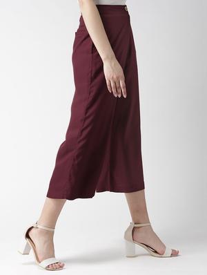 button detail wide leg culottes - 16065519 - Standard Image - 2