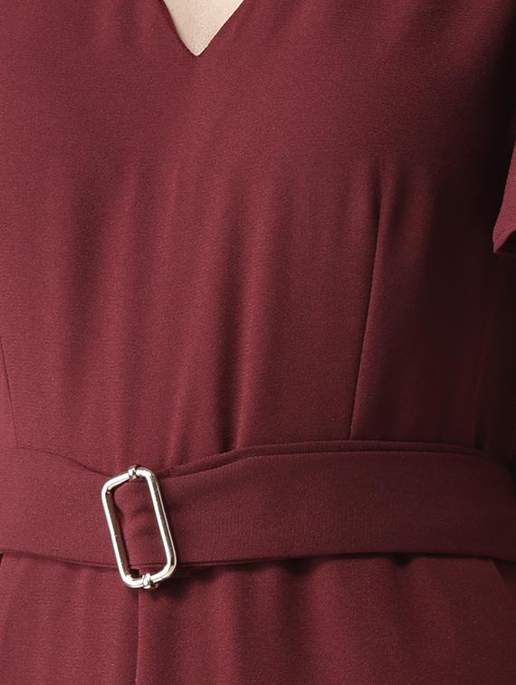 wide leg cold shoulder jumpsuit - 16065550 - Zoom Image - 5