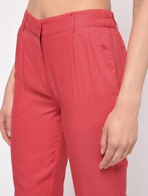 elastic waist pleated trouser - 16065922 - Standard Image - 5