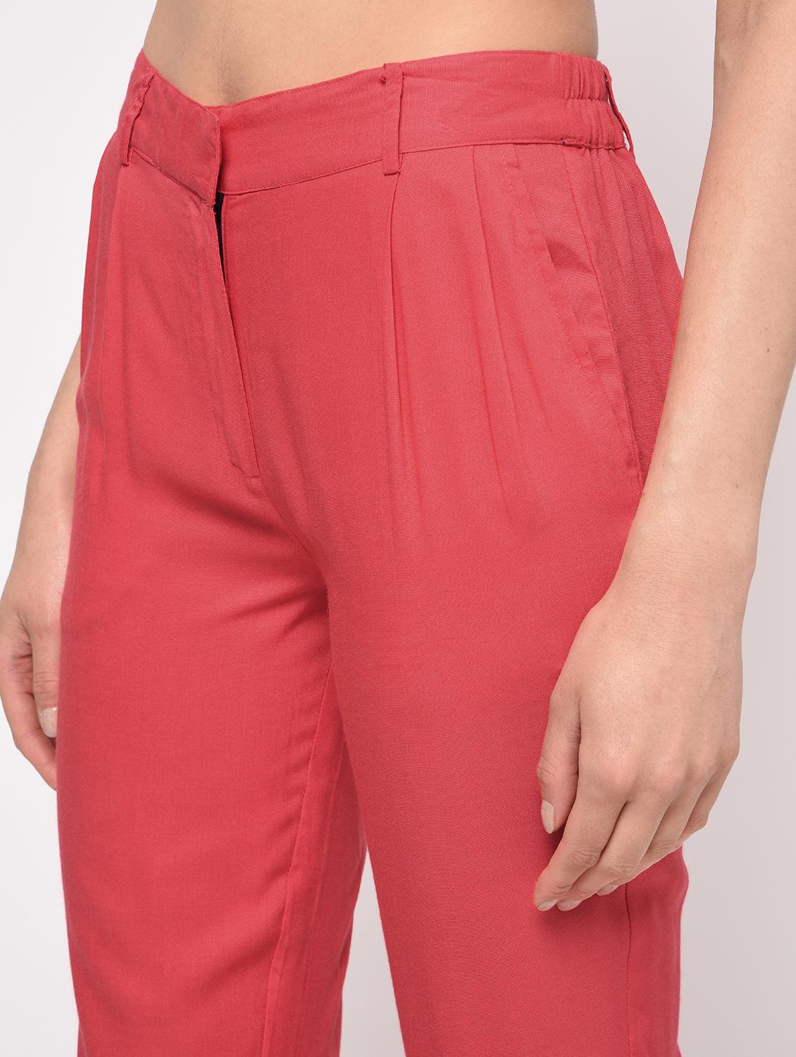 elastic waist pleated trouser - 16065922 - Zoom Image - 5