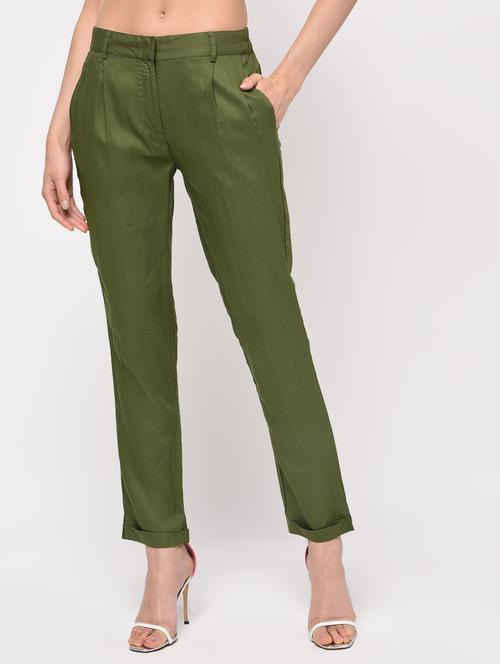 elastic waist pleated trouser - 16065925 - Very Small Image - 1