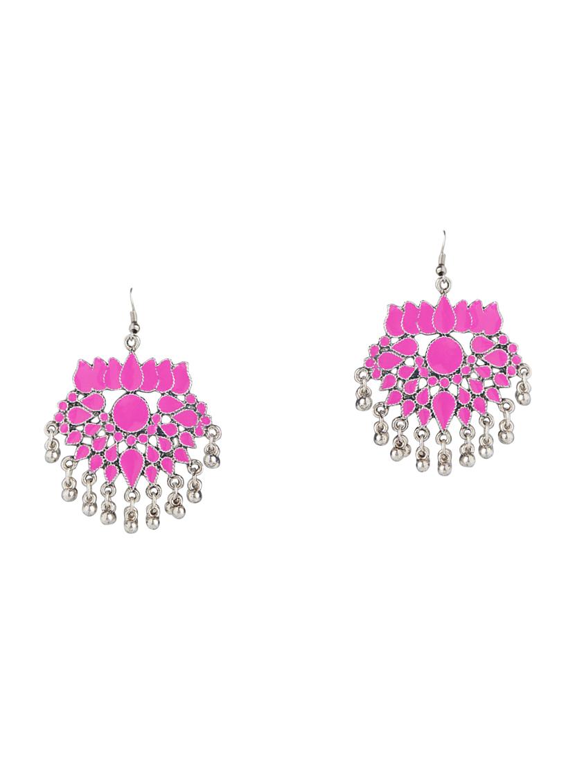 black metal chandellier earring - 16066904 - Zoom Image - 2