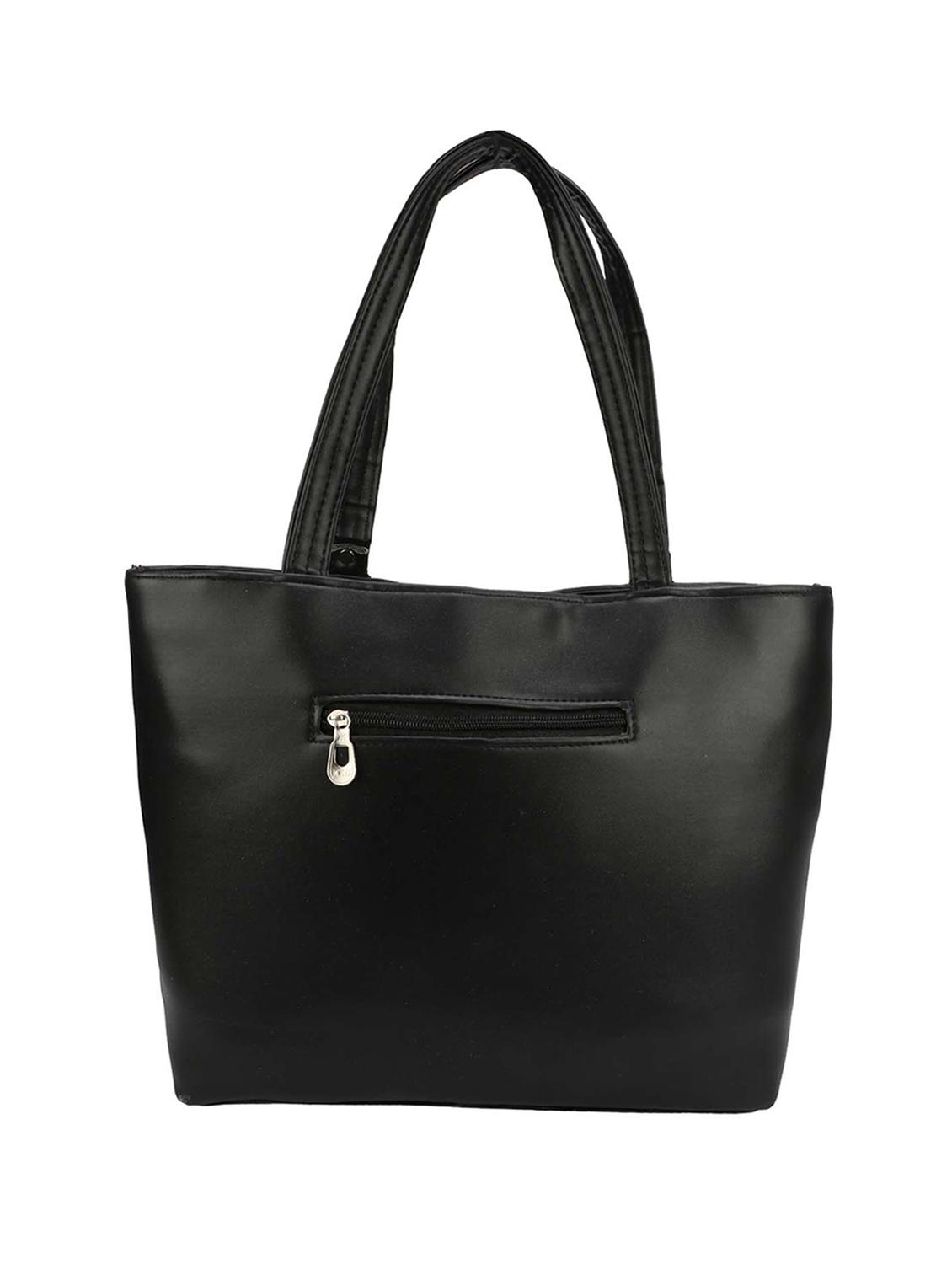 black leatherette (pu) regular handbag - 16067116 - Zoom Image - 2