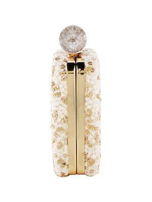 white metal box clutch - 16071680 - Standard Image - 5