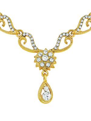 gold zinc choker necklace - 16071842 - Standard Image - 2