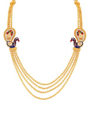gold zinc statement necklace - 16071858 - Standard Image - 2