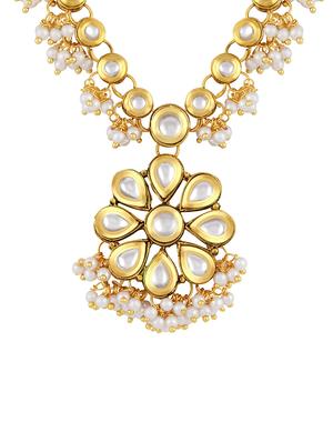 gold zinc statement necklace - 16071869 - Standard Image - 2