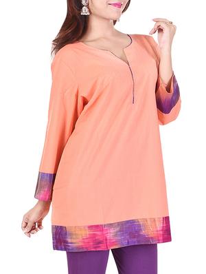 solid straight kurti - 16072270 - Standard Image - 2
