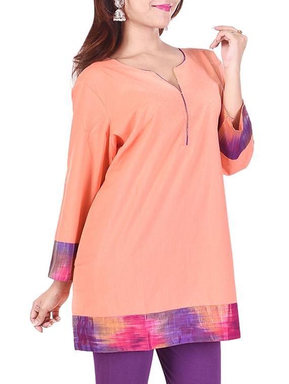solid straight kurti - 16072270 - Zoom Image - 2