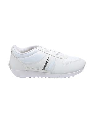 white leatherette sport shoes - 16077312 - Standard Image - 2