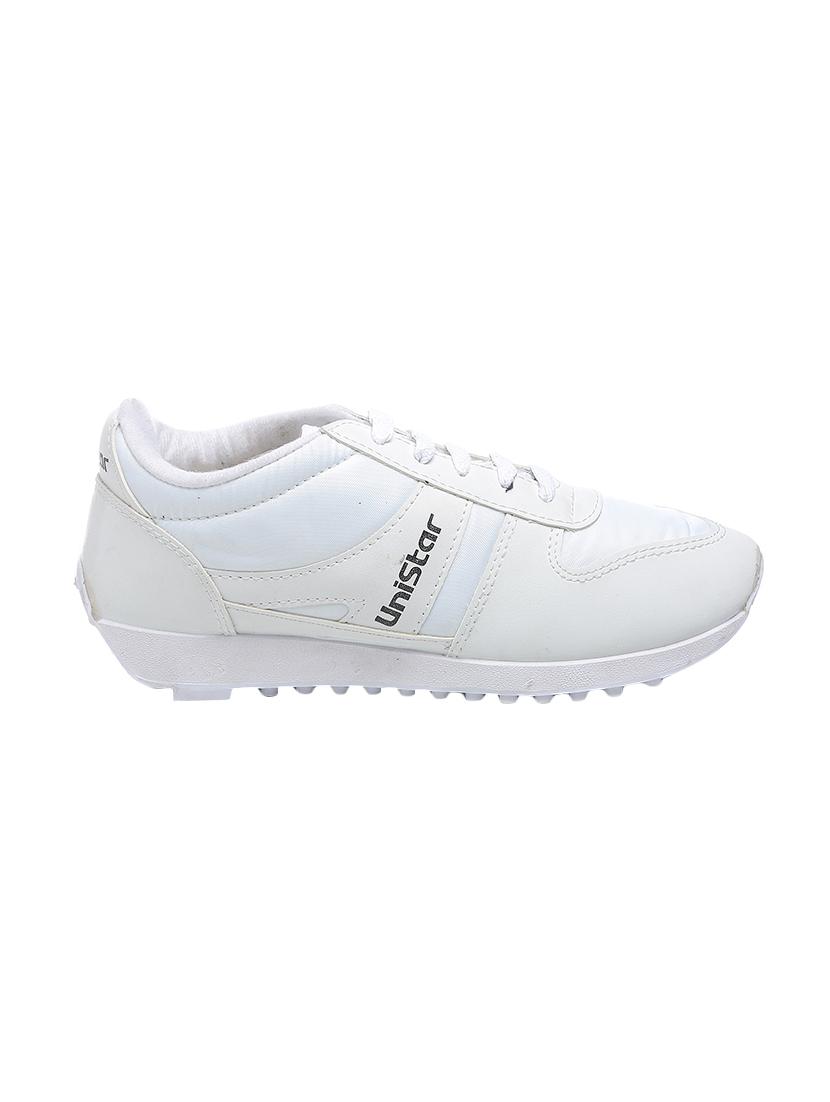white leatherette sport shoes - 16077312 - Zoom Image - 2