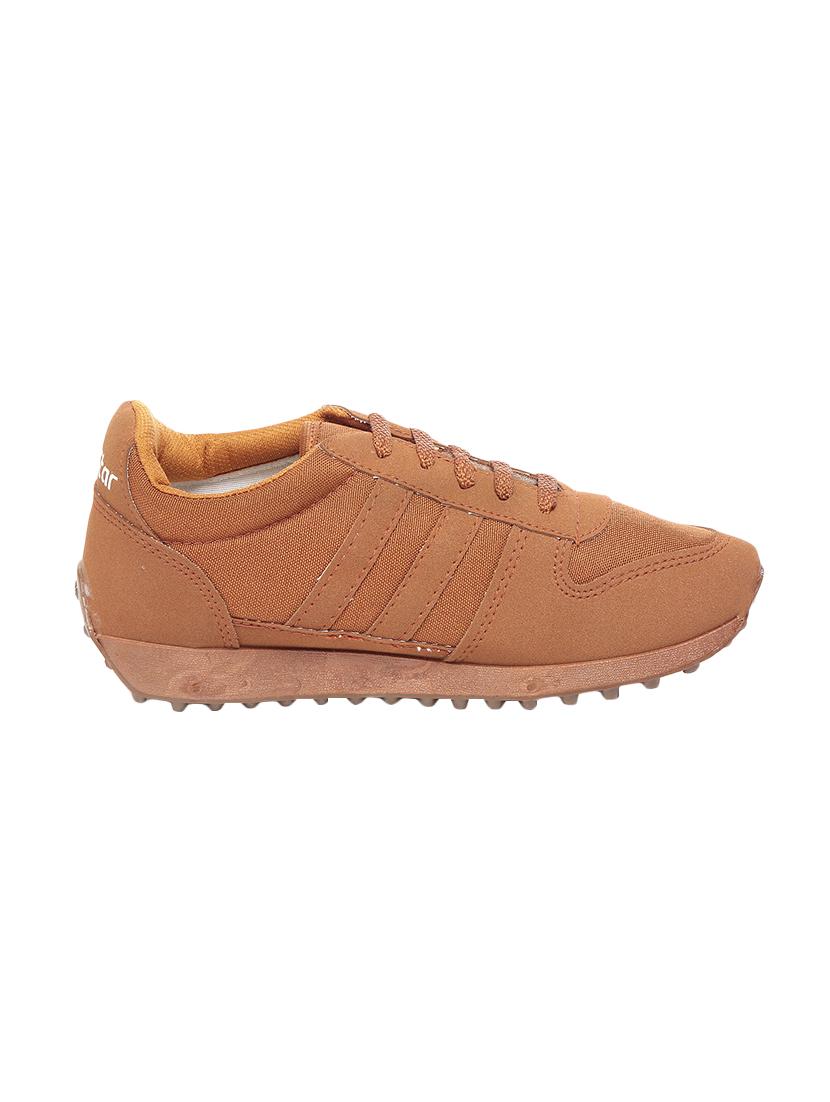 brown leatherette sport shoes - 16077317 - Zoom Image - 2