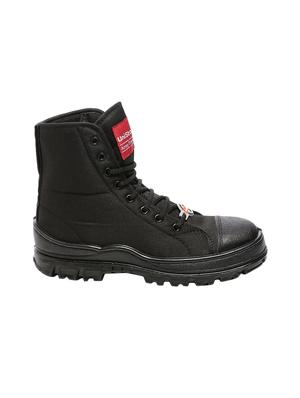 black canvas high ankle boots - 16077530 - Standard Image - 2