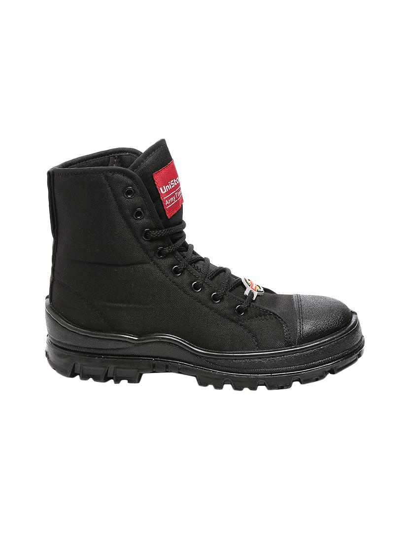 black canvas high ankle boots - 16077530 - Zoom Image - 2