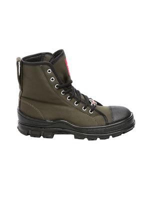 green canvas high ankle boots - 16077531 - Standard Image - 2