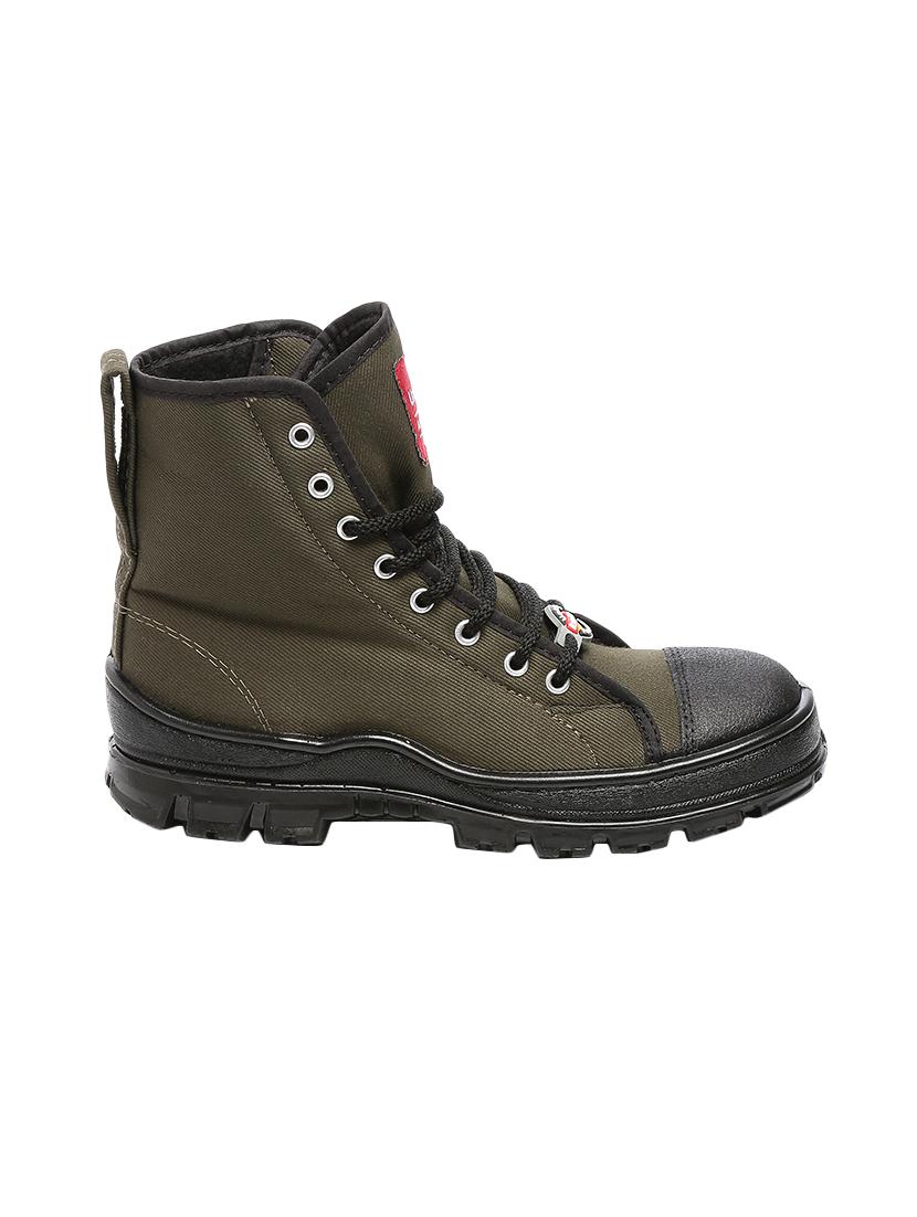 green canvas high ankle boots - 16077531 - Zoom Image - 2