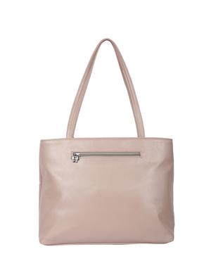 beige leatherette (pu) regular handbag - 16078166 - Standard Image - 2