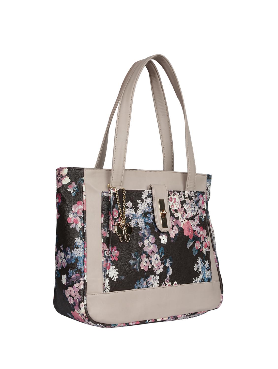 black leatherette (pu) regular handbag - 16078183 - Zoom Image - 2
