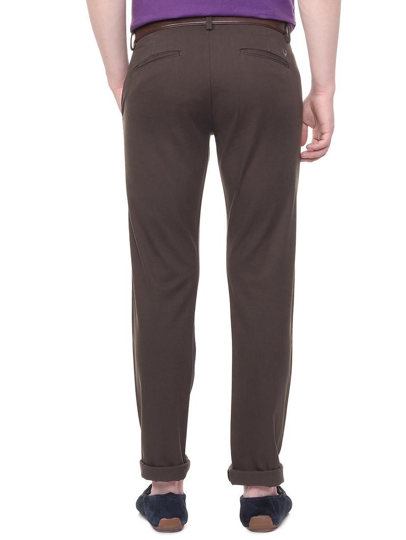 brown cotton chinos - 16078401 - Zoom Image - 2