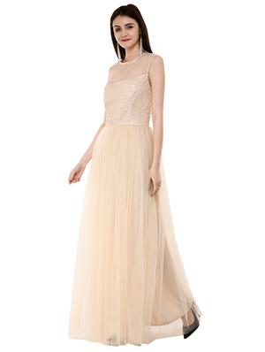 sequined flared gown - 16078767 - Standard Image - 2