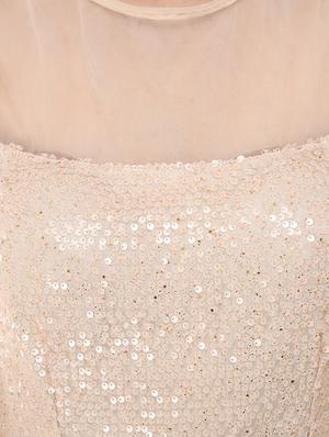 sequined flared gown - 16078767 - Standard Image - 5