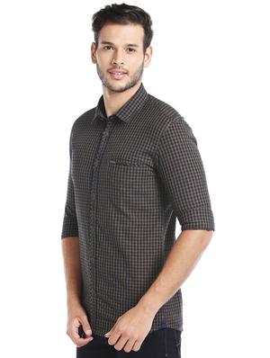 blue checkered casual shirt - 16078886 - Standard Image - 2