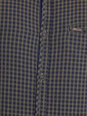 blue checkered casual shirt - 16078886 - Standard Image - 5
