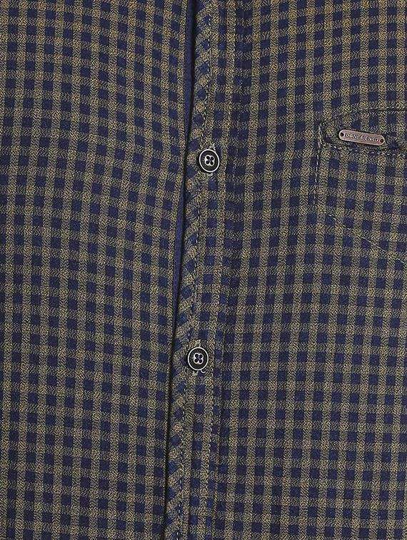 blue checkered casual shirt - 16078886 - Zoom Image - 5
