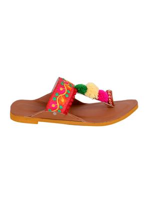 red one toe sandals - 16079622 - Standard Image - 2