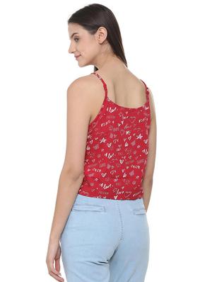 tie-up knot hem cami top - 16079885 - Standard Image - 2