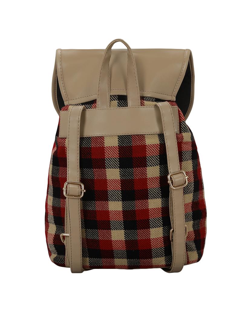 red leatherette (pu) regular backpack - 16080573 - Zoom Image - 2