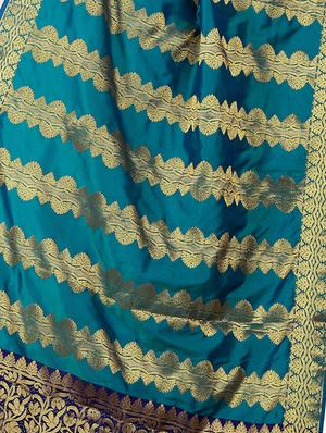 banarasi dupatta with fringes - 16082007 - Standard Image - 2