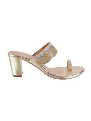 gold one toe sandals - 16084260 - Standard Image - 2
