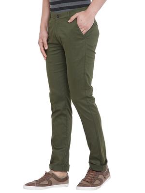 green solid chinos - 16085095 - Standard Image - 2