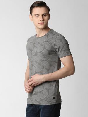 grey all over print t-shirt - 16086136 - Standard Image - 2