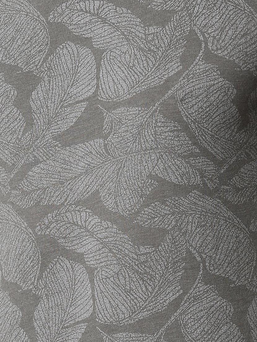 grey all over print t-shirt - 16086136 - Zoom Image - 5