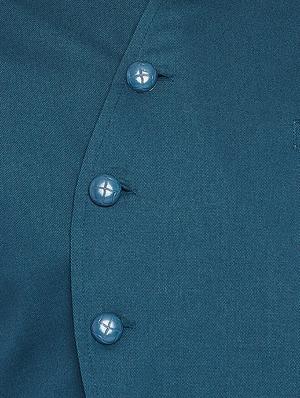blue cotton nehru jacket - 16087061 - Standard Image - 5