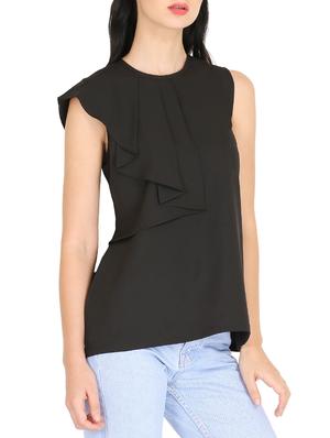 pleat detail layered top - 16088598 - Standard Image - 2