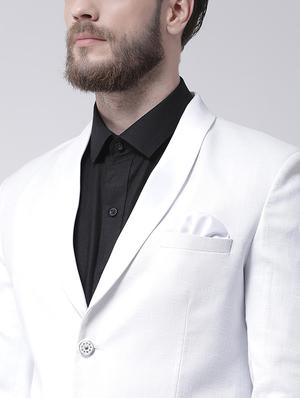 white polyester casual blazer - 16089775 - Standard Image - 5