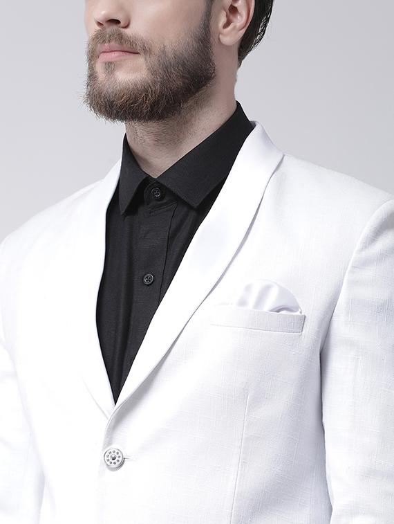 white polyester casual blazer - 16089775 - Zoom Image - 5