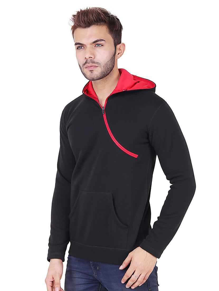 black fleece sweatshirt - 16090997 - Zoom Image - 2