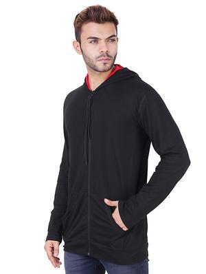black fleece sweatshirt - 16090998 - Standard Image - 2