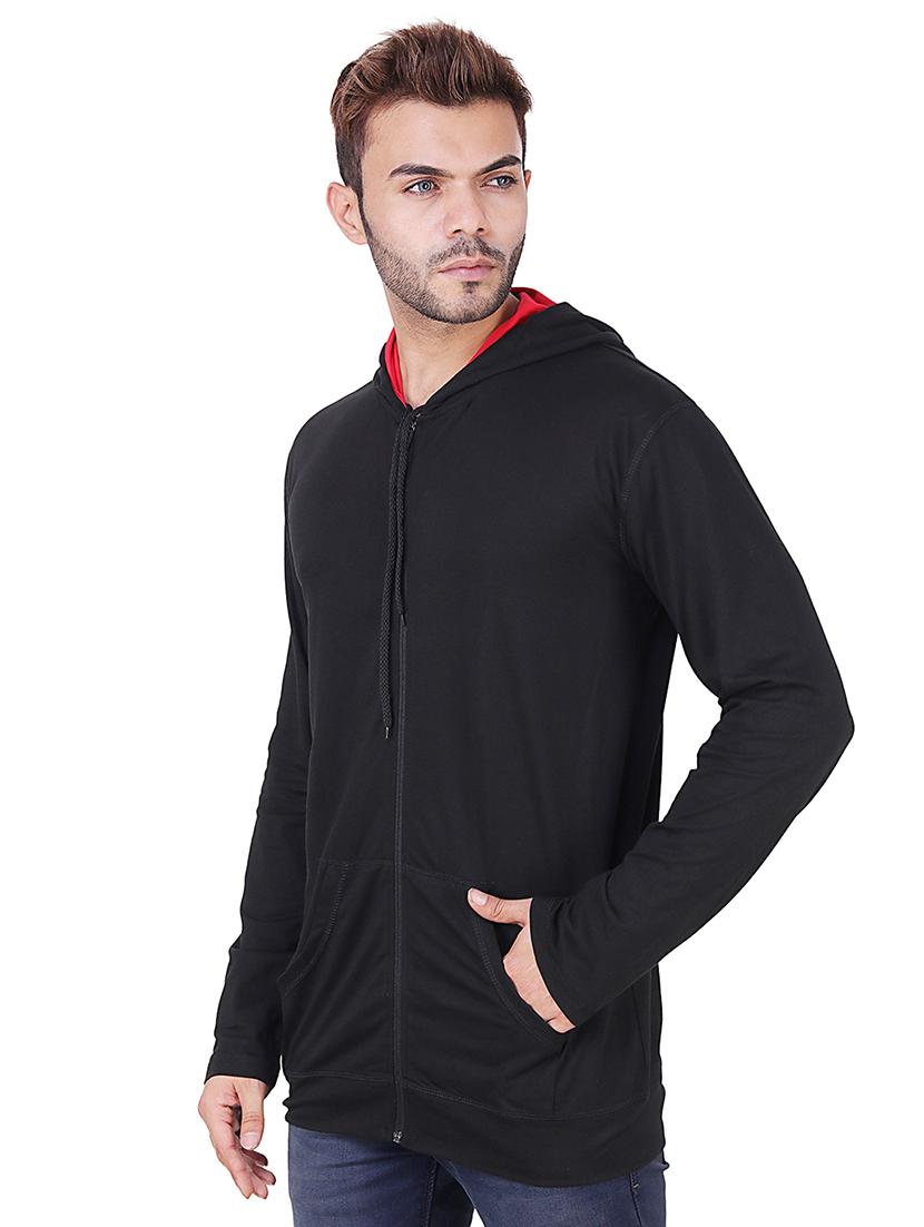 black fleece sweatshirt - 16090998 - Zoom Image - 2