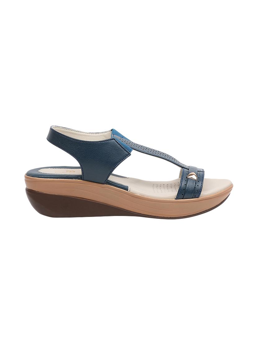 blue back strap wedges - 16092473 - Zoom Image - 2