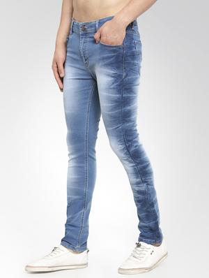 blue denim heavy washed jeans - 16092544 - Standard Image - 2
